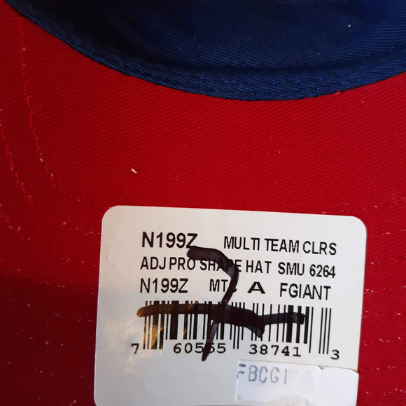 NFL Team Apparel New York Giants Reebok Adjustable Back - Picture 5 of 8